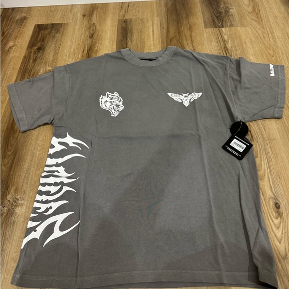 FINISHED WHAT HE STARTED PREMIUM OVERSIZED TEE IN DOVE GRAY - Picture 6 of 8